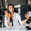 Indian woman on a video call from home, choosing online counselling in India